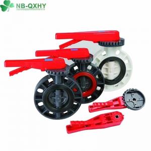 China Normal Temperature and Low Pressure Industrial Plastic PVC Butterfly Valve with Needs supplier