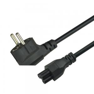 China CCC CE ROHS  Pc Power Extension Cable  Two Prong Power Cable 1mtr-2mtr supplier