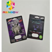 China Normal Size Blister Card Packaging 3D Effect Sex Pill For Men Packaging Card on sale