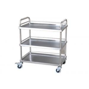 3 Layers Stainless Steel Medical Trolley Treatment Cart Hospital Cart (ALS-SS03)