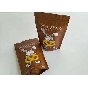 SGS Food Vacuum Seal Bags , Stand Up Zipper Pouch For Coffee Chocolate Cookie Tea Protein Powder