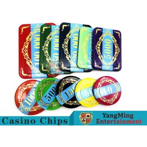Póker plástico Chips Set del casino de la economía 760 PC con el caso de aluminio