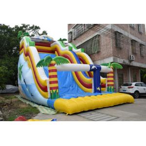 China 0.55mm PVC Tarpaulin Inflatable Wide Wave Slide Blow Up Arch Fireproof UV Protective wholesale