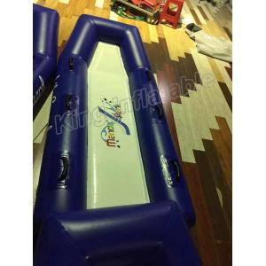 Life Guarding Use Blow Up Blue / White PVC Water Guard Board Toy For Outdoor Games