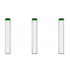 China Flap Barrier Turnstile with TTL232 Communication 4 Pairs Infrared and DC 24V Output for High Security Access Control wholesale
