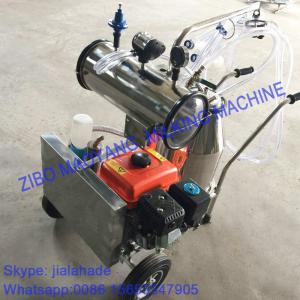 Gasoline-Vacuum Pump Dual-Typed Single Bucket Portable Milking Machine,Double Motor for cow and goat,easy handle machine