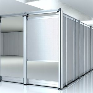 China Aluminum Track Moveable Wall Partition for Soundproofing Up To 43-50dB in Commercial Spaces wholesale
