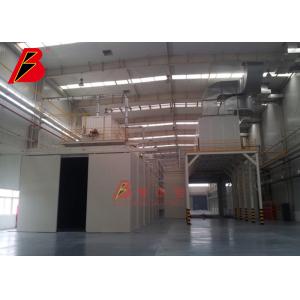 2.5m Min TUV Painting Production Line With Sliding Door Baking Oven