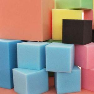 200mm Fireproof foam pit cubes Blue For Gymnastics High Density