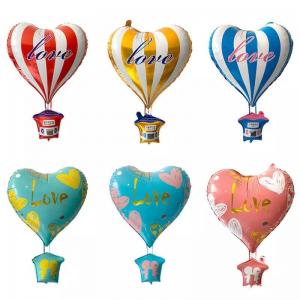 O coração quente do amor da polegada 4D de Wholesal 2022 22 deu forma à folha Boda Globos do balão de ar quente do balão para o partido do dia de Valentim do casamento