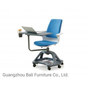 China Modern Swivel PP Plastic Office Training Chair With Wheels And Cotton Pad supplier