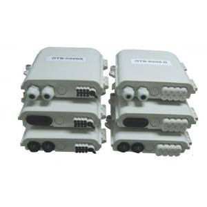 China Outdoor Wall Mounted Ftth Fiber Optic Termination Box Abs Material With Lock supplier