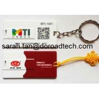 China Promotional Gifts Customized Logo Mini Credit Card USB Flash Drives with Keychain on sale