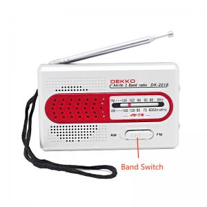 Adjustable Volume AM FM 2 Band Radio Receiver Outdoor Radio Receiver FM88