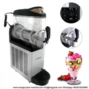 China SS304 Single Tank Frozen DrinksIce Slush Machine With LCD Switch supplier