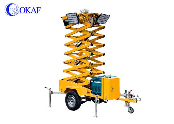 IP65 Diesel Generator Mobile Light Tower Auto Lifting Portable LED Light Tower