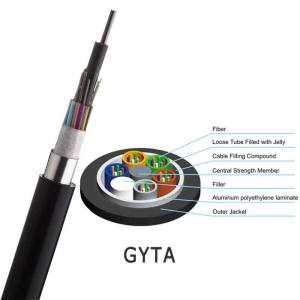 China 24 Core Loose Tube Stranded GYTA Aerial and Duct 96 Core Single Mode China Fiber Optic Cable supplier