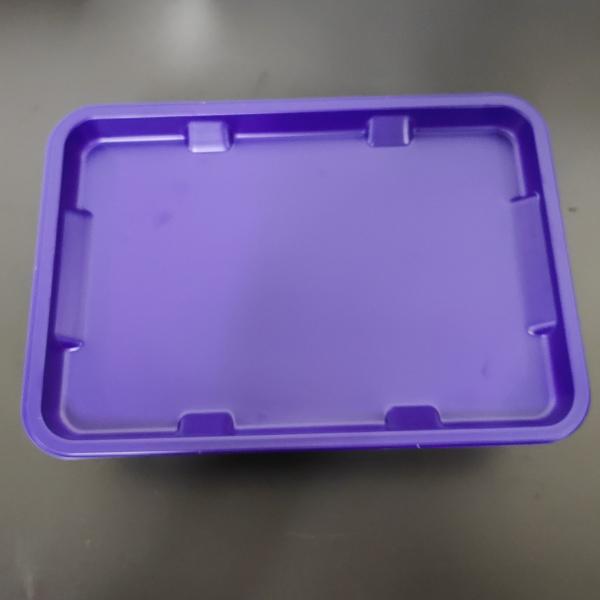 Purple light mouthed custom plastic tray mushroom plastic container packaging tray