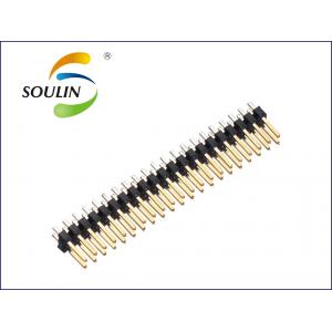 China Black PA6T Smt Header Connector Gold Plating Plastic UL94V-0 supplier