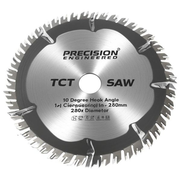 Precision Engineered TCT Circular Saw Blade with 10 Degree Hook Angle and 280mm Diameter for Smooth Cutting