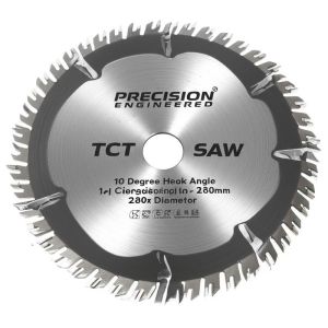 China Precision Engineered TCT Circular Saw Blade with 10 Degree Hook Angle and 280mm Diameter for Smooth Cutting wholesale