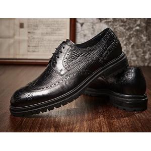 Brogues Casual Mens Leather Dress Shoes Breathable Office Police Loafer