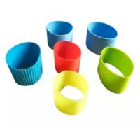 China Heat Resistant Plastic Cup Sleeve Colorful Plastic Coffee Cup Holders on sale