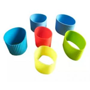 Heat Resistant Plastic Cup Sleeve Colorful Plastic Coffee Cup Holders