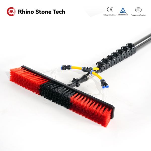 Adjustable Water Fed Brush Adjustable Water Fed Pole Kit Solar Panel Brush Nylon