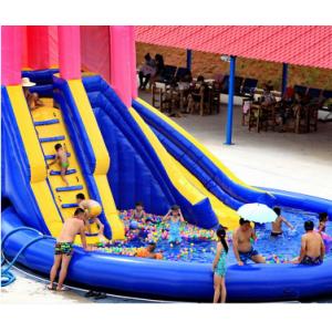 China Large children's water inflatable slide wave ball pool mobile water park inflatable pool slide customization.water slide supplier