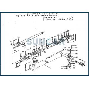 233-71-00150 2337100150 Blade Side Shift Cylinder Seal Kit For GD31-1 KOMATSU