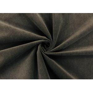China Soft Brushed Knit Fabric / DWR Fabric for Home Textile Dark Brown 240GSM supplier