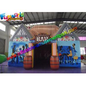 China Waterproof Inflatable Bar Tent , House Inflatable Event Tent With Barrel supplier
