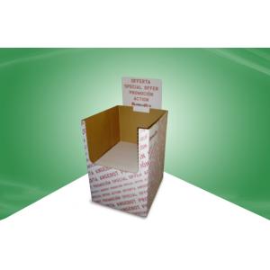 Water - ink Printing Cardboard Dump Bins Deaktop Cardboard Display Boxes
