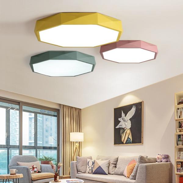 Ultra-thin 5cm LED Ceiling Lamps Iron Round Black/white Colors Ceiling Lights