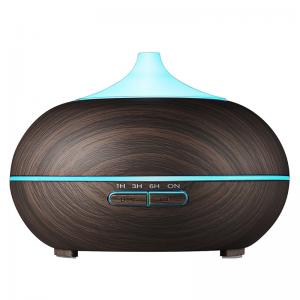 China Hot Sale Colorful LED Light Air Humidifier Essential Oil Diffuser Wood Grain Essential Oils Air Humidifier supplier