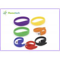 China Silicon Coloful Wirstband Pendrive Usb Wristband Custom Customized Logo Print on sale