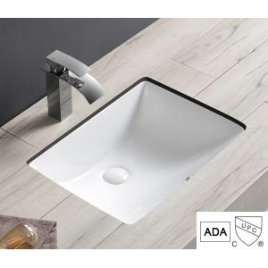 Ada Compliant Undermount Bathroom Sink Rectangle Soft Curve Inside Ceramic