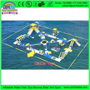 China Commercial Water Bicycles For Sale Obstacle Courses Durable Inflatable Water Bike For Amusement Park supplier