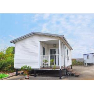 China White Eco Friendly Prefabricated Mobile Homes / Light Steel Log Mobile Homes wholesale
