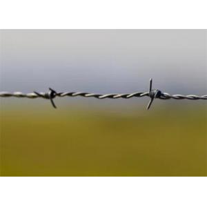 Durable Military Pvc Coated Barbed Wire , Barbed Fencing Wire Bulk Weight OEM