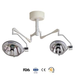 China Medical Exam Lamps Ceiling Mount Operating Light With 2 Halogen Bulbs 150000 Lux supplier