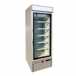 China Energy Saving Upright Glass Door Freezer , Single Door Beverage Cooler R290 Refrigerant supplier