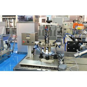 China Small cost semi-auto pneumatic tabletop plastic water bottle screw capping machine supplier