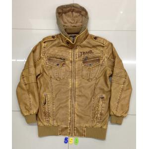 China 559 Men's hoody pu jacket coat supplier