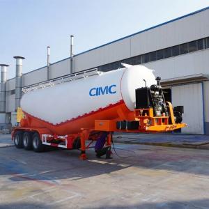 China 4 Axle fly ash pneumatic sand bulk cement tanker trailer manufacturers supplier