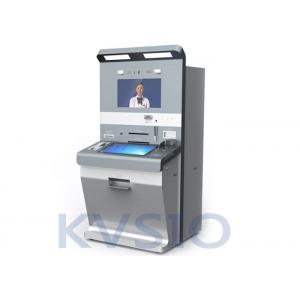 China Dual Screens VTM Outdoor Information Kiosk Dust Proof With Biometrics Reader supplier