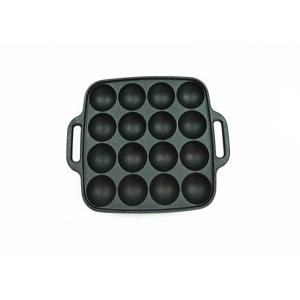 BSCI SGS Cast Iron Grill Griddle Takoyaki Grill Pan For Stovetop