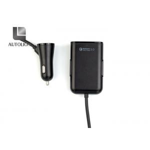 Micro 4 Port Wireless Car Charger , Wireless Dual Usb Car Charger For Mobiles