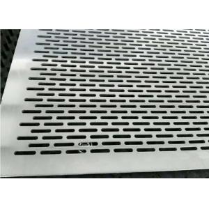 Oblong Hole Aluminum Punch Plate 2mm Perforated Sheet Anti Corrosion